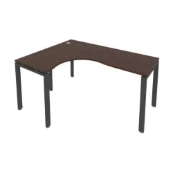 Стол письменный МЕТАЛ СЙСТЕМ БП.СА-4 Л Венге/Антрацит / METAL SYSTEM