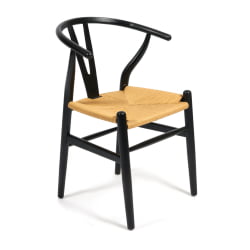 Стул ВИСХБОНЕ (мод.CБ2212) дерево вяз, 57*50.5*79.5, черный / WISHBONE (mod.CB2212)