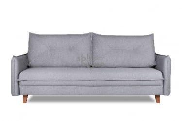 Диван ЕНСТОР ножки дерево (2210*1000*1010) Серый, 00-00009823 / ENSTOR