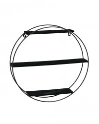 Полка Луна черная Черный мрамор / Luna