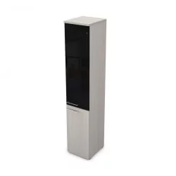 Пенал высокий со стеклом правый ГЛОСС ЛИНЕ 9НП.005.22П Ивори / GLOSS LINE Ivory