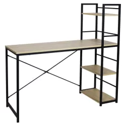 Письменный стол с полками БРАБИКС ЛОФТ CД-005 Дуб натуральный / BRABIX LOFT CD-005