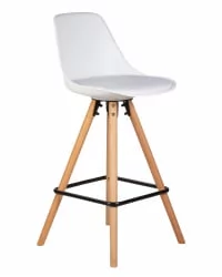 Стул полубарный ДОБРИН РОННИ Белый ЗЛ-В-02 / DOBRIN RONNI ZL-W-02