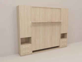 Кровать-трансформер Смарт 1 Ш+К+Ш 1600 Дуб молочный