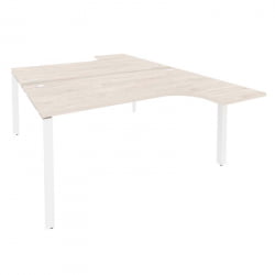 Рабочая станция на П-образном м/к ОНИКС О.МП-Д.СА-4 Денвер Светлый/Белый / ONIX O.MP-D.SA-4