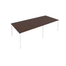 Переговорный стол (2 столешницы) Метал Сйстем Б.ПРГ-2.3 Венге/Белый / Metal System
