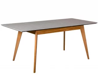 Стол раскладной Лунд 120-160 БУК-Мрамор Бьянко