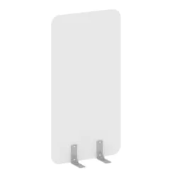 Перегородки на металлических опорах на фетровых подпятниках Р-лине ДП.Ф-80-150 Белый / R-line DP.F-80-150