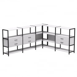 Набор стеллажных систем Еверпроф ЕВО №15 Белый Черный / Everprof EVO