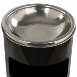 Урна с пепельницей ЛАИМА ПРОФЕССИОНАЛ 27 литров Черный / LAIMA PROFESSIONAL