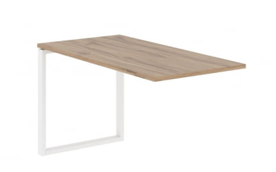 Брифинг-приставка ЕДИС ЕКБ 1367 Дуб Денвер светлый Белый / EDIS EQB