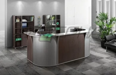 Стойка ресепшн Менеджер комплект №1 Ясень Шимо темный