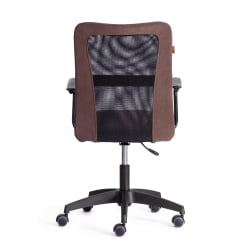 Кресло СТАФФ СТАФФ флок/ткань, коричневый/черный, 6/В-11 / STAFF STAFF 6/W-11