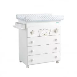 Комод пеленальный Микуна Бубу Б-970 Вхите Беиге Старс / Micuna Bubu B-970 White Beige Stars