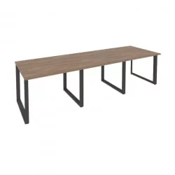 Стол переговорный (3 столешницы) ОНИКС О.МО-ПРГ-3.1 Дуб Аризона/Антрацит / ONIX O.MO-PRG-3.1