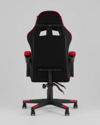 Кресло спортивное ТопЧаирс Шадов ткань черно-красный / TopChairs Shadow