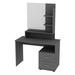 Туалетный столик Алиса(C3)1524х1001х459ручкаскоба96мм(Графит) / Алиса(C3)1524х1001х459ручкаскоба96мм(Графит)