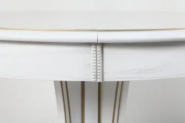 Стол деревянный Орион-5 (д1000) тон 1 с золотой патиной / (d1000)