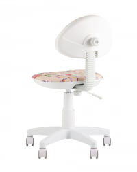 Кресло компьютерное детское УМКА Принсесски пластик белый / Princesski