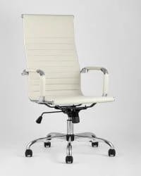Кресло руководителя ТопЧаирс Сити Бежевое / TopChairs City