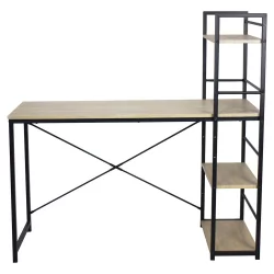 Письменный стол с полками БРАБИКС ЛОФТ CД-005 Дуб натуральный / BRABIX LOFT CD-005