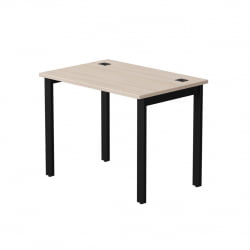 Стол прямой на металлокаркасе, опоры 90 гр Еверпроф ЕВО 254С005 Дуб Соната Черный / Everprof EVO 254S005
