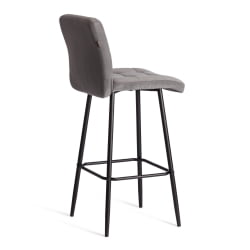 Барный стул Медео/Медео велюр, серый, 29, 45х56х113 см / Medeo/Медео