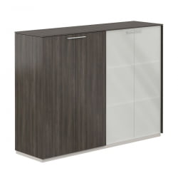 Шкаф средний двойной Атлас НЗ-0305+НЗ-0335.БТ.БТ.ГЛМ Бренсон Трюфель / Atlas NZ-0305+NZ-0335.BT.BT.GLM