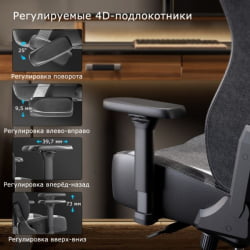 Компьютерное кресло (для геймеров) Еурека Питхон ИИ, синий / Eureka Python II,