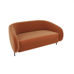 Белт Диван двухместный БЛТ-2 Лике 412/Металл Черный 1560*850*730 / BLT-2 Like