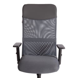 Кресло ПРАCТИC ПЛТ ткань/кож/зам, серый/металлик, ТВ-12/В-12/36 / PRACTIC PLT TW-12/W-12/36