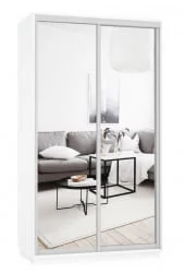 Шкаф-купе двухдверный Экспресс Дуо Экспенс 1200х2400х Белый снег / 1200х2400h