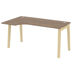 Стол эргономичный левый ОНИКС ВООД ОВ.СА-1(Л) Дуб Аризона/Светлый / ONIX WOOD OW.SA-1(L)