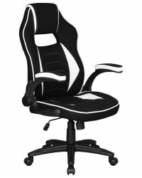 Кресло игровое ДОБРИН РИCК (черно-белый) / DOBRIN RICK