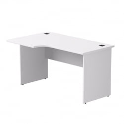 Стол эргономичный с опорами ЛДСП Еверпроф ЕВО 254С013 (левый) Белый / Everprof EVO 254S013
