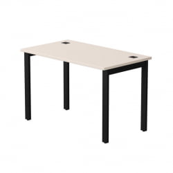 Стол прямой на металлокаркасе, опоры 90 гр Еверпроф ЕВО 254С006 Кашемир Черный / Everprof EVO 254S006