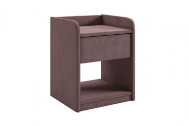 Тумба дизайнерская Аманда 2 ТМ-003.2 пудра (велюр) / TM-003.2