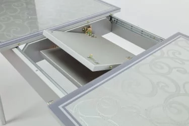 Стол обеденный Чикаго КЗ(6191) серый,завитки серые