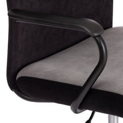 Кресло ФЛЙ флок , серый/черный, 29/35 / FLY