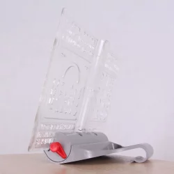 Трехуровневая подставка-трафарет под книгу ПК-03 Красная