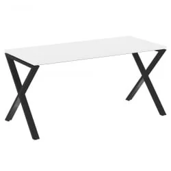 Стол рабочий ЛОФТ ВР.Л-СРКС-4.7 Металл черный Белый Бриллиант / LOFT VR.L-SRX-4.7