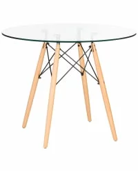 Стол обеденный ДОБРИН CХЕЛСЕА 90 ГЛАСС Стекло / DOBRIN CHELSEA GLASS