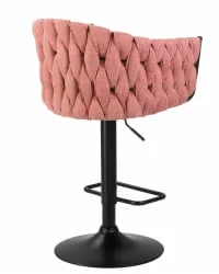Стул барный ДОБРИН ЛЕОН Розовая ткань ЛАР 275-10 / DOBRIN LEON LAR
