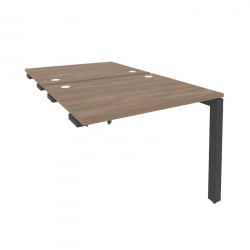 Стол-приставка двойной на П-образном м/к к опорным элем. ОНИКС О.МП-Д.СПР-1.8 Дуб Аризона/Антрацит / ONIX O.MP-D.SPR-1.8