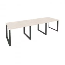 Стол переговорный (3 столешницы) ОНИКС О.МО-ПРГ-3.1 Денвер Светлый/Антрацит / ONIX O.MO-PRG-3.1