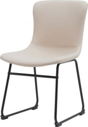 Кресло для посетителей Еверпроф Експо CФ Экокожа Бежевый / Everprof Expo CF