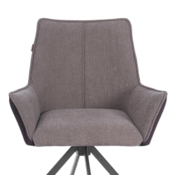 Кресло Мурано/Мурано опора 360, велюр/букле (ХЙП)/Экокожа, бежевый/коричневый / Murano/Мурано (HYP)/Экокожа,