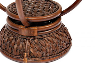 Столик кофейный Андреа ротанг, Д60х50см, Пекан Вашед (античн. орех) / Andrea D60х50см, Pecan Washed