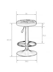 Табурет барный ДОБРИН БРУНО ГОЛД (зеленый велюр (МДЖ9-88)) / DOBRIN BRUNO GOLD (MJ9-88))