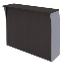 Стойка ресепшн прямая ИМАГО РС-3 ПC-3 Венге Магия Металлик / IMAGO PC-3